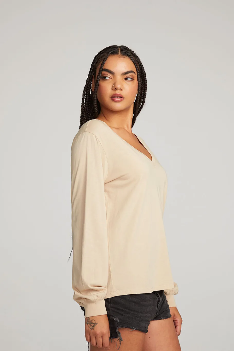 Online Chaser Brand Kara Cappuccino Long Sleeve