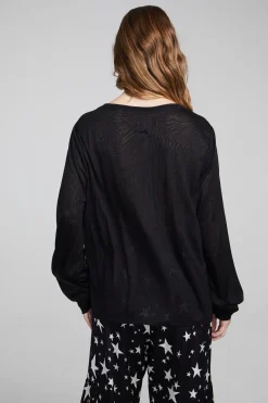 Cheap Chaser Brand Kara Shadow Black Long Sleeve
