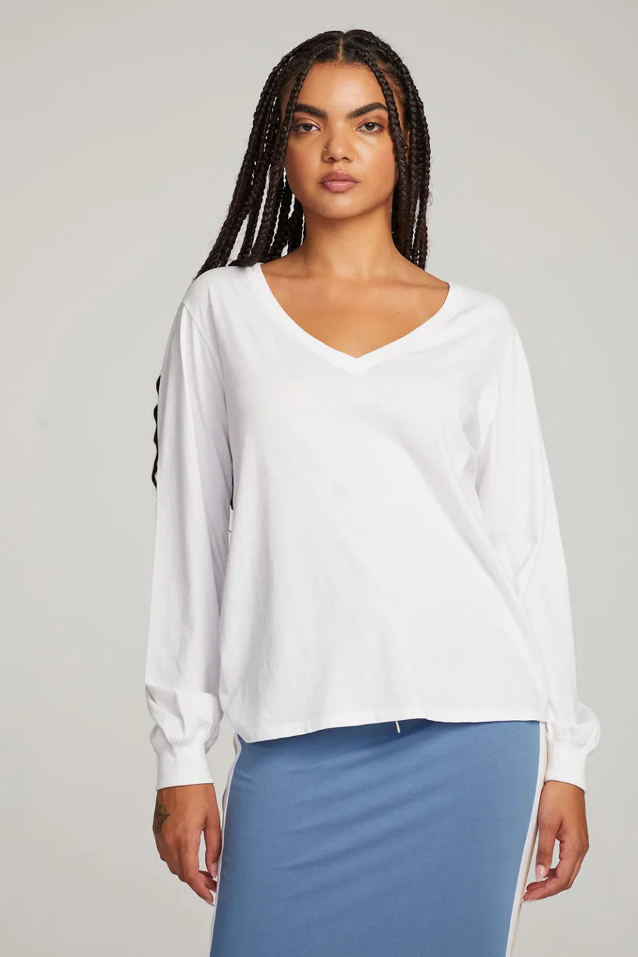 Shop Chaser Brand Kara White Long Sleeve