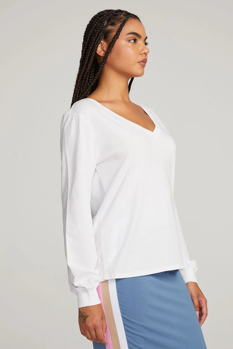 Shop Chaser Brand Kara White Long Sleeve