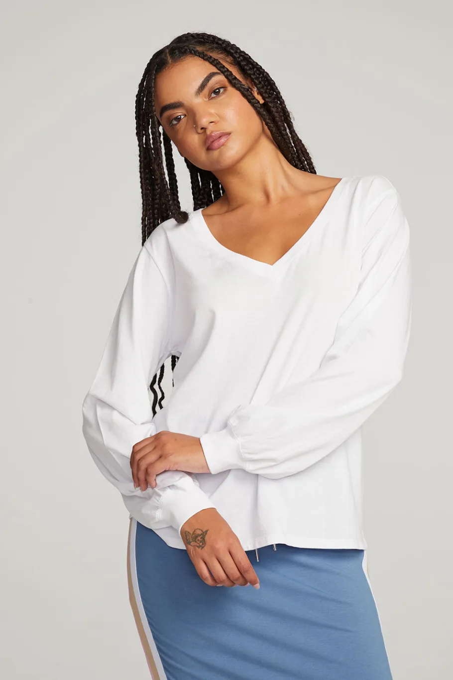 Shop Chaser Brand Kara White Long Sleeve