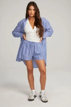 Outlet Chaser Brand Kerstin Marmont Stripe Button Down