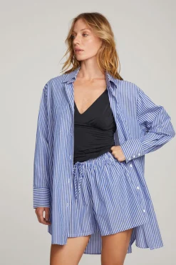 Outlet Chaser Brand Kerstin Marmont Stripe Button Down
