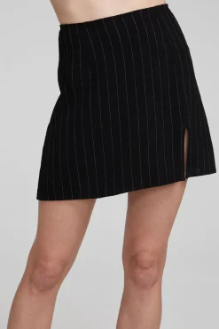 Sale Chaser Brand Kiss Beverly Pinstripe Mini Skirt