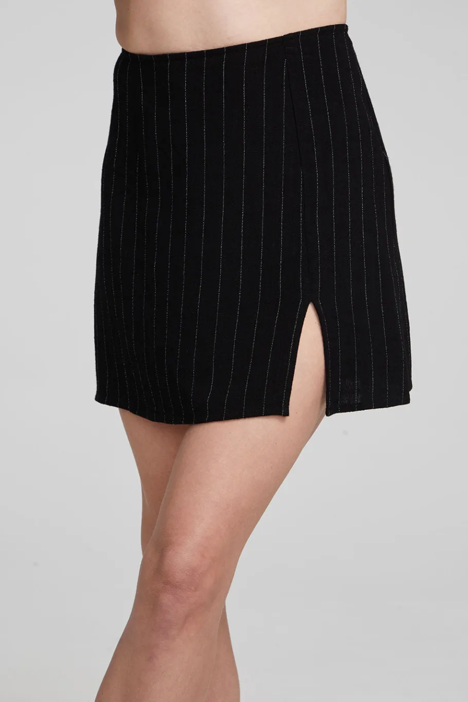 Sale Chaser Brand Kiss Beverly Pinstripe Mini Skirt