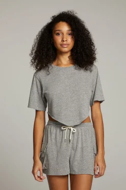 Sale Chaser Brand Kylie Streaky Grey Tee