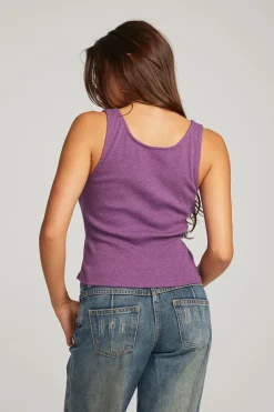 Outlet Chaser Brand Lander Eggplant Tank