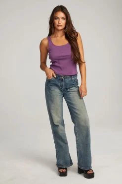 Outlet Chaser Brand Lander Eggplant Tank