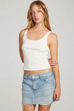 Discount Chaser Brand Lander White Tank