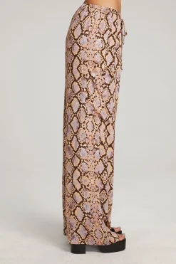 Fashion Chaser Brand Lee Python Print Trousers