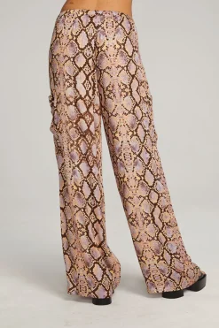 Fashion Chaser Brand Lee Python Print Trousers