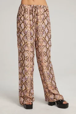 Fashion Chaser Brand Lee Python Print Trousers
