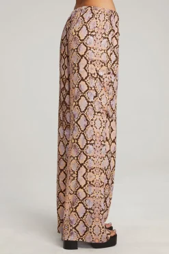 Fashion Chaser Brand Lee Python Print Trousers