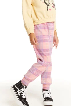 Shop Chaser Brand Leila Cotton Candy Plaid Jogger
