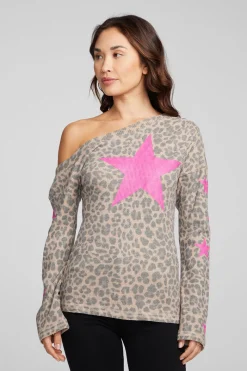 Online Chaser Brand Leopard Star Long Sleeve