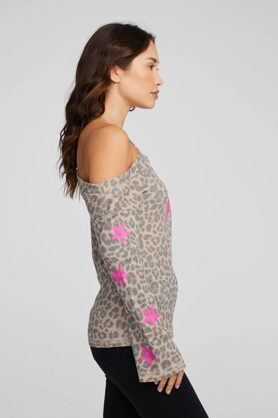 Online Chaser Brand Leopard Star Long Sleeve