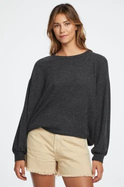 Shop Chaser Brand Lesh Long Sleeve Tee - Black Onyx