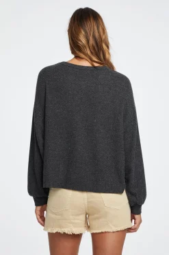 Shop Chaser Brand Lesh Long Sleeve Tee - Black Onyx