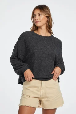 Shop Chaser Brand Lesh Long Sleeve Tee - Black Onyx