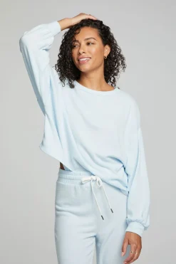 Online Chaser Brand Lesh Long Sleeve Tee - Tide Blue