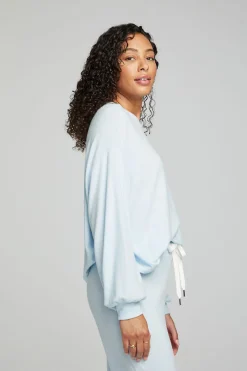 Online Chaser Brand Lesh Long Sleeve Tee - Tide Blue