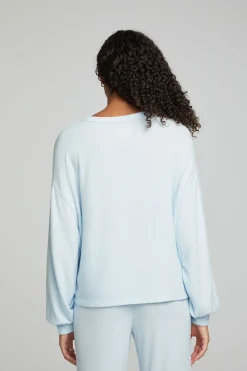 Online Chaser Brand Lesh Long Sleeve Tee - Tide Blue