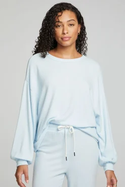 Online Chaser Brand Lesh Long Sleeve Tee - Tide Blue