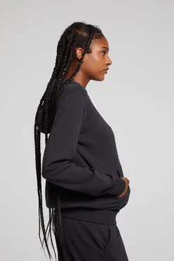Outlet Chaser Brand Lex Licorice Zip Up Hoodie