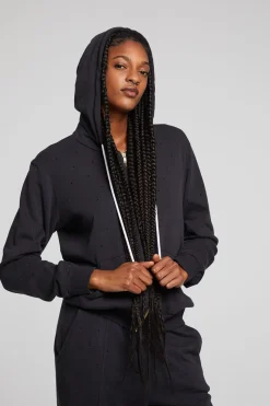 Outlet Chaser Brand Lex Licorice Zip Up Hoodie