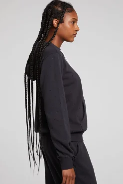Outlet Chaser Brand Lex Licorice Zip Up Hoodie