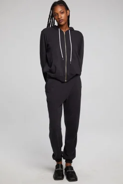 Outlet Chaser Brand Lex Licorice Zip Up Hoodie