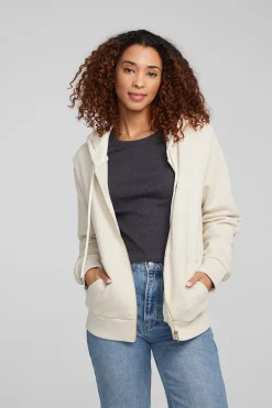 Store Chaser Brand Lex Oatmeal Zip Up Hoodie