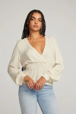 Cheap Chaser Brand Liberty Bark-White Blouse