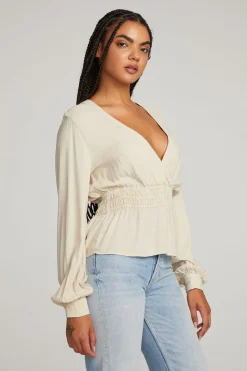 Cheap Chaser Brand Liberty Bark-White Blouse