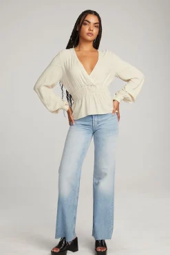 Cheap Chaser Brand Liberty Bark-White Blouse