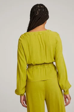 Cheap Chaser Brand Liberty Citron Blouse