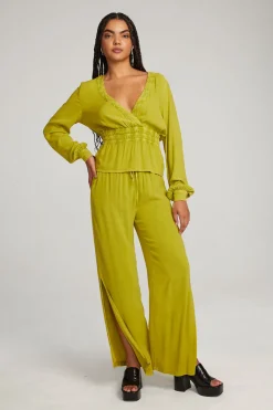 Cheap Chaser Brand Liberty Citron Blouse