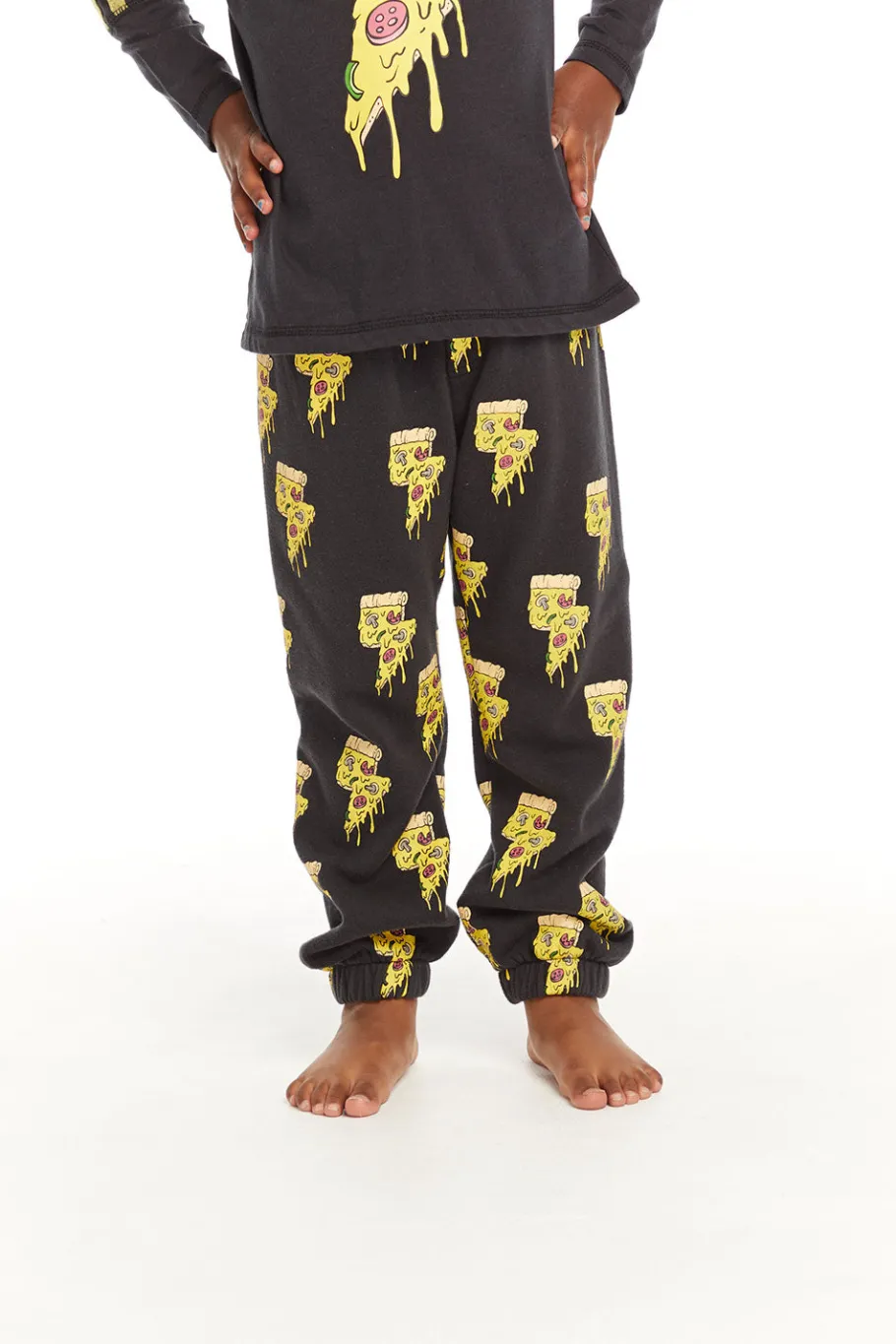 Cheap Chaser Brand Lightning Pizzas Cotton Fleece Pants