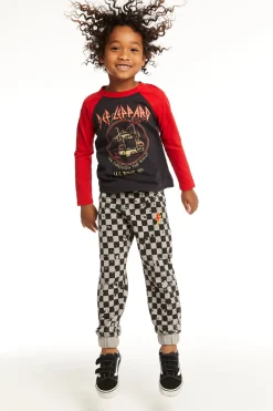 Hot Chaser Brand Lightning Splatter Checker Joggers