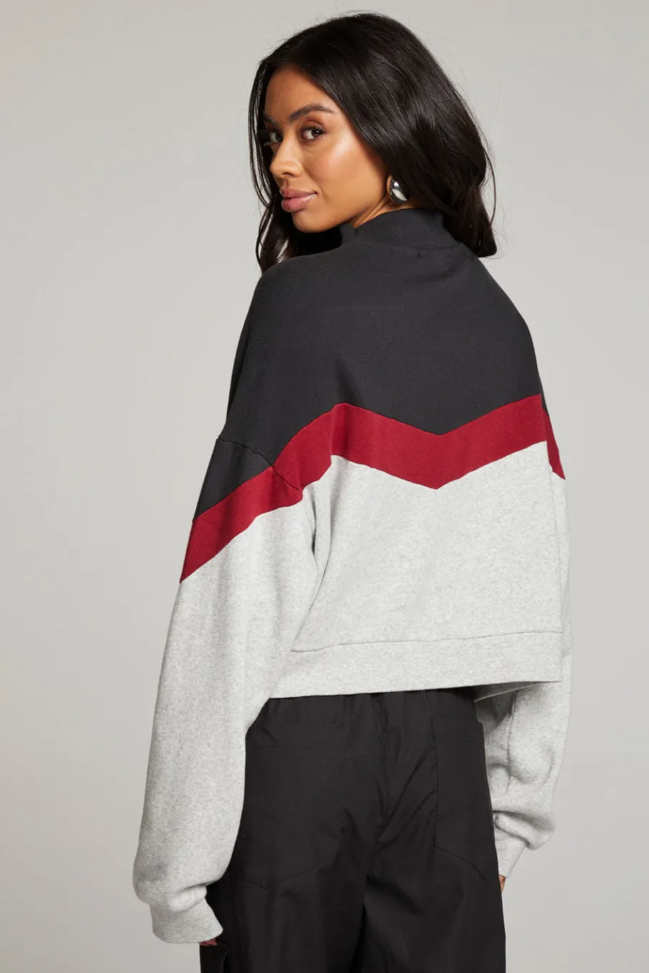 Flash Sale Chaser Brand Liz Fire Color Block Pullover