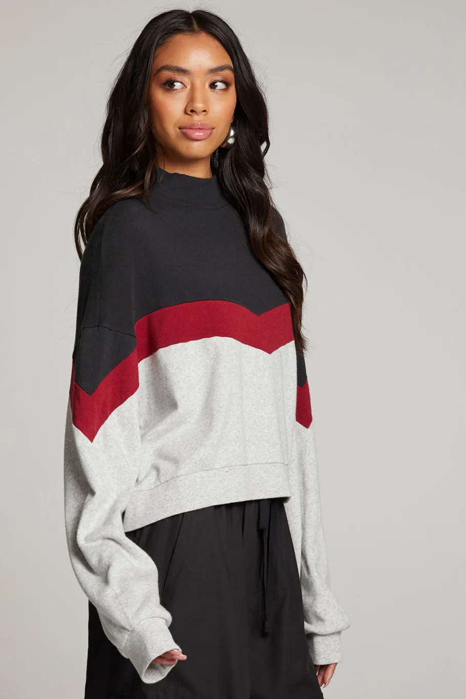 Flash Sale Chaser Brand Liz Fire Color Block Pullover