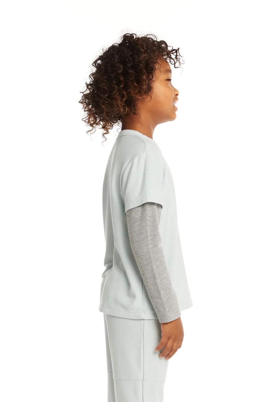 New Chaser Brand Long And Short Sleeve Blue Bird Tee