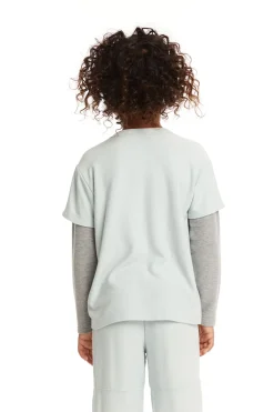 New Chaser Brand Long And Short Sleeve Blue Bird Tee