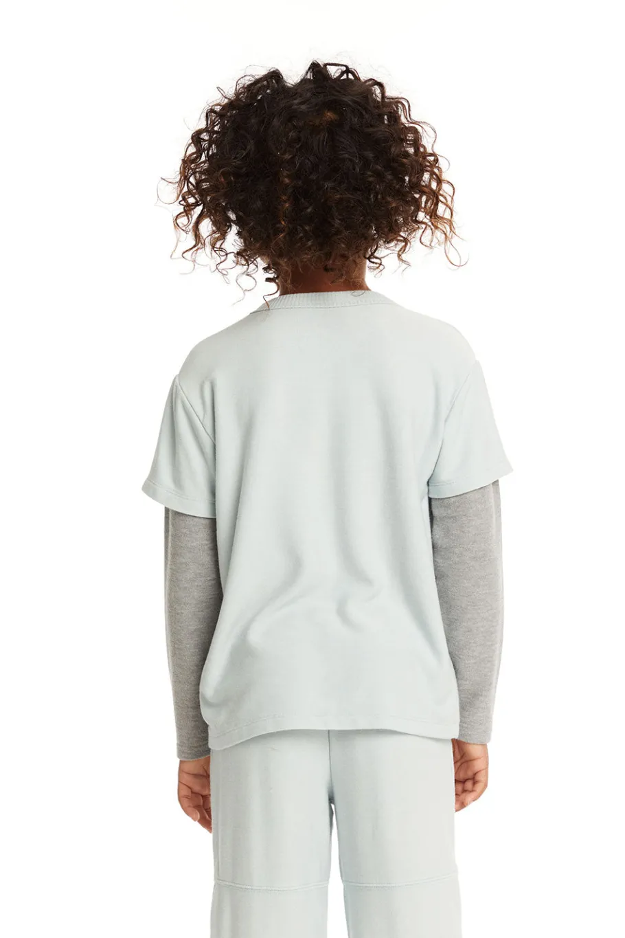 New Chaser Brand Long And Short Sleeve Blue Bird Tee