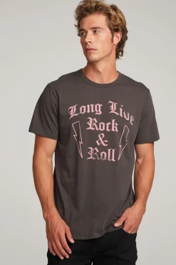 Best Sale Chaser Brand Long Live Rock Mens Tee