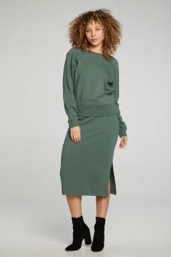 Fashion Chaser Brand Long Sleeve Crew Neck Raglan Pullover