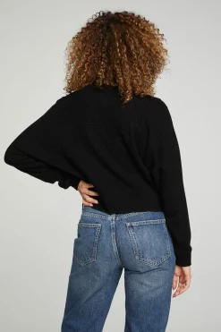Shop Chaser Brand Long Sleeve Cropped Mock Neck Raglan Tee