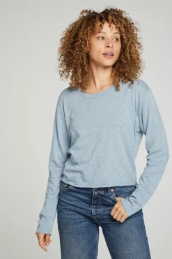 Hot Chaser Brand Long Sleeve Cropped Tee
