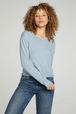 Hot Chaser Brand Long Sleeve Cropped Tee