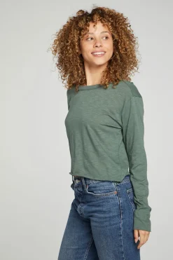 Flash Sale Chaser Brand Long Sleeve Cropped Tee